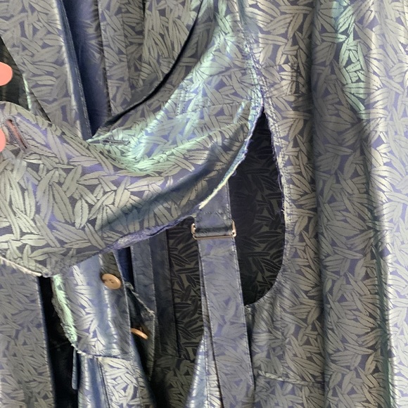 NWT homme plus cut & slash front with straps feather print jacket - Picture 3 of 13